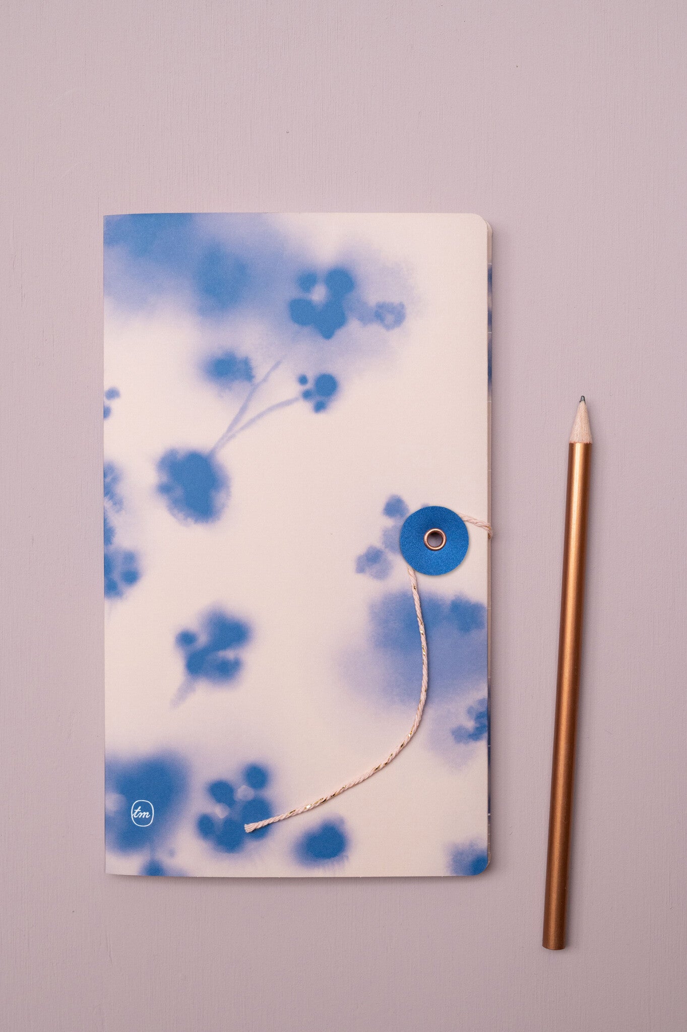 Notitieboek met Japanse sluiting - Blue Blossom