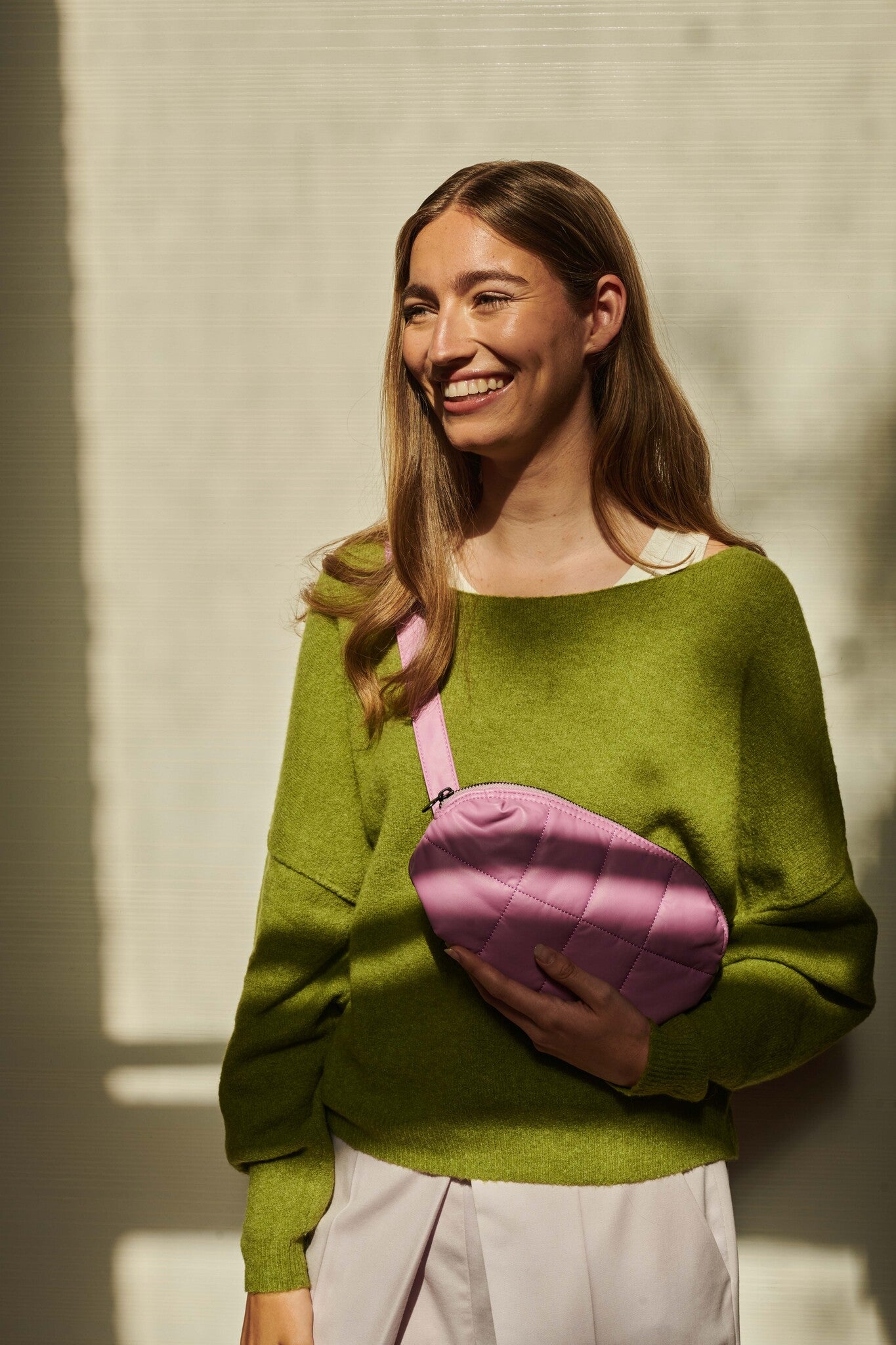 Cilou puffy belt bag  -  Pale Pansy