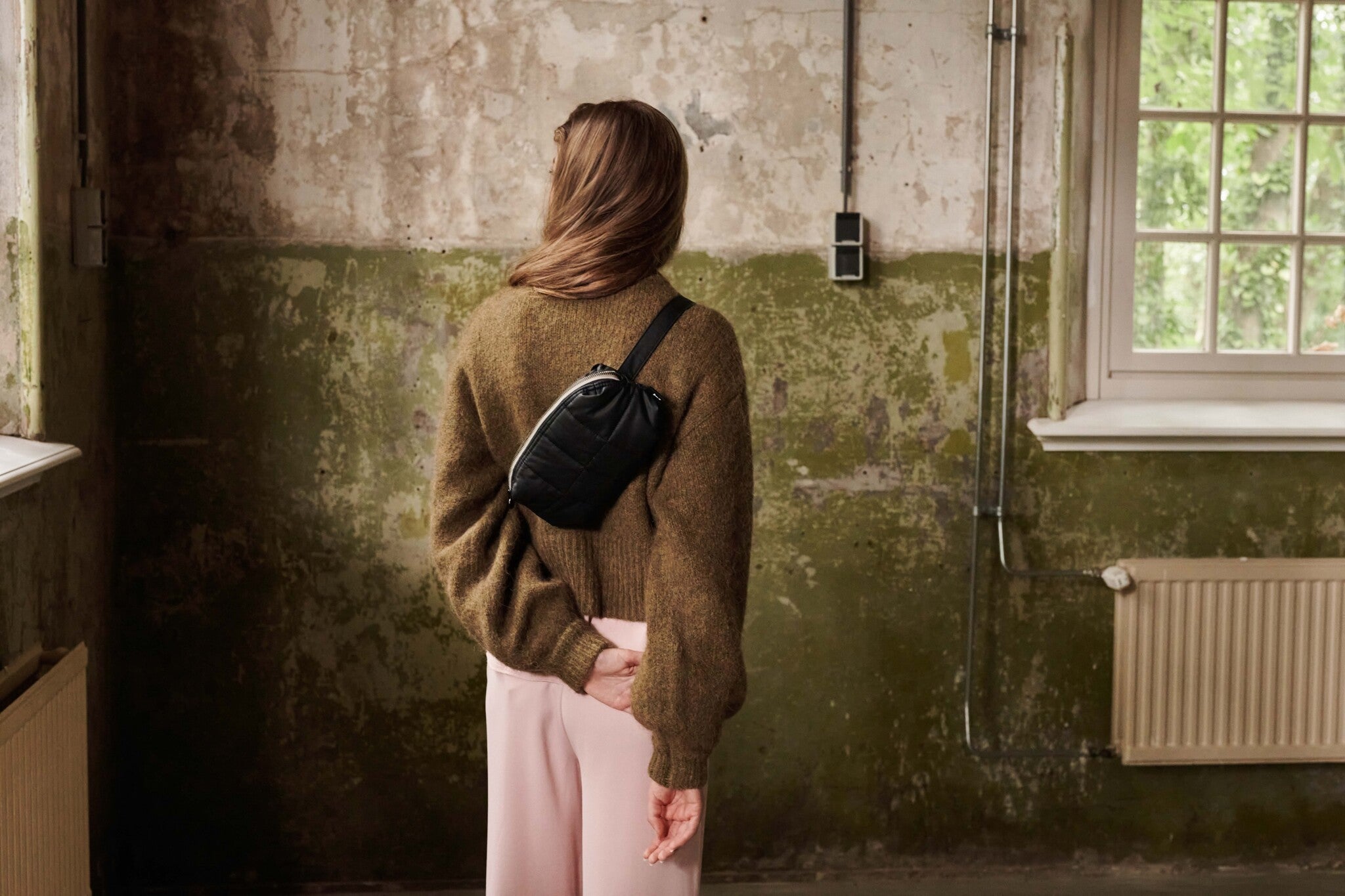 Cilou puffy belt bag  - Black