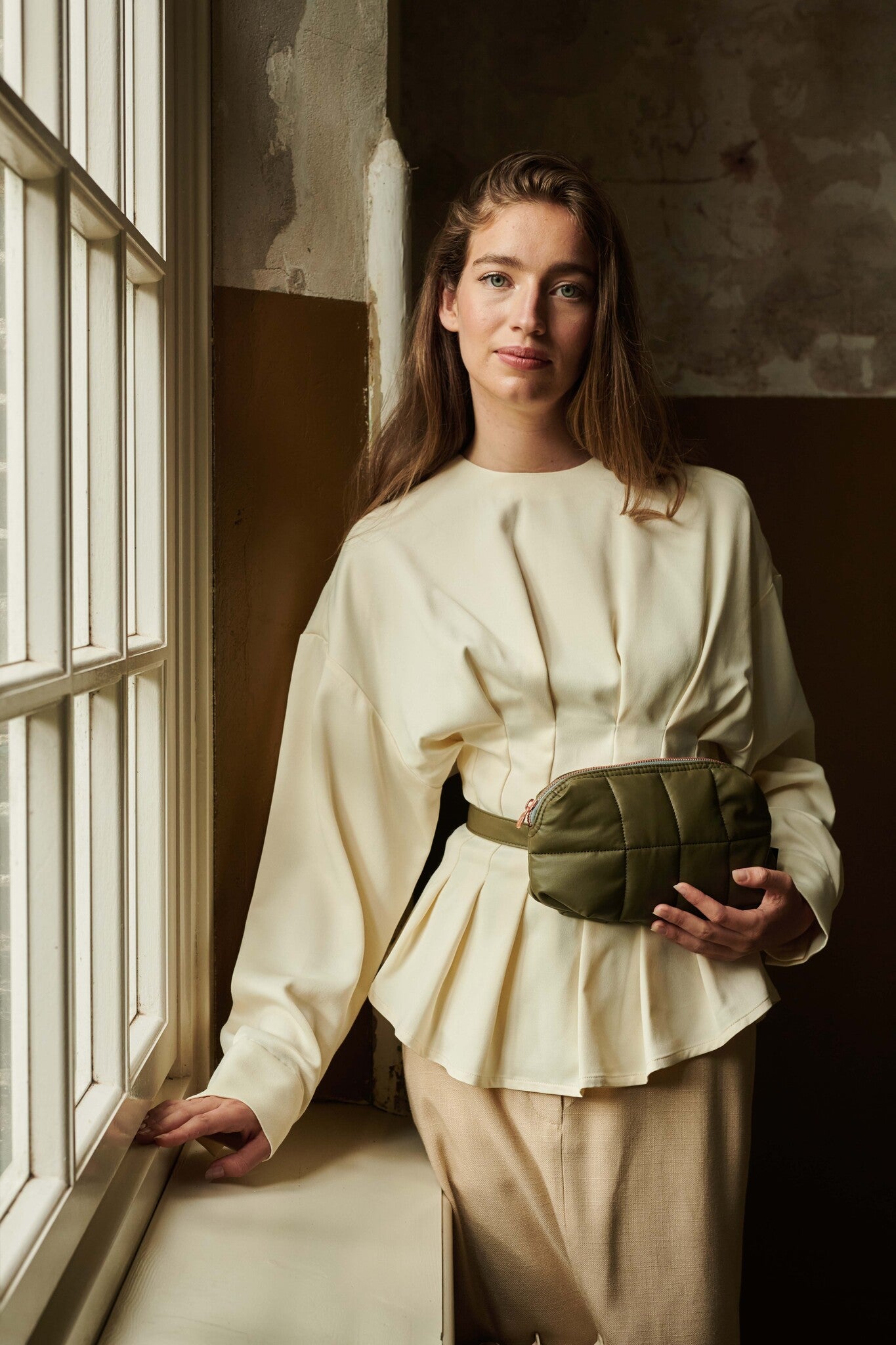 Cilou puffy belt bag  -  Capers