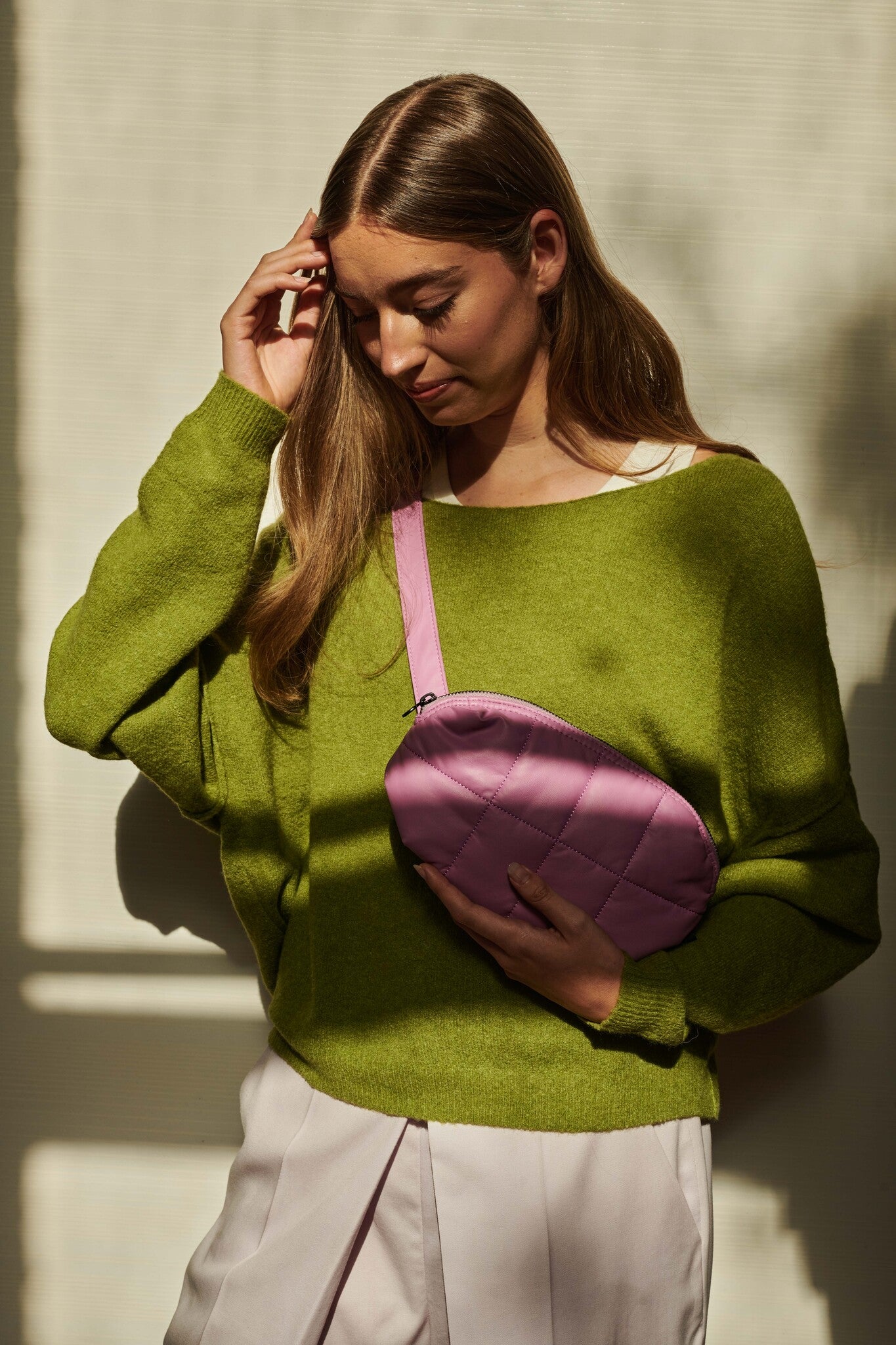Cilou puffy belt bag  -  Pale Pansy