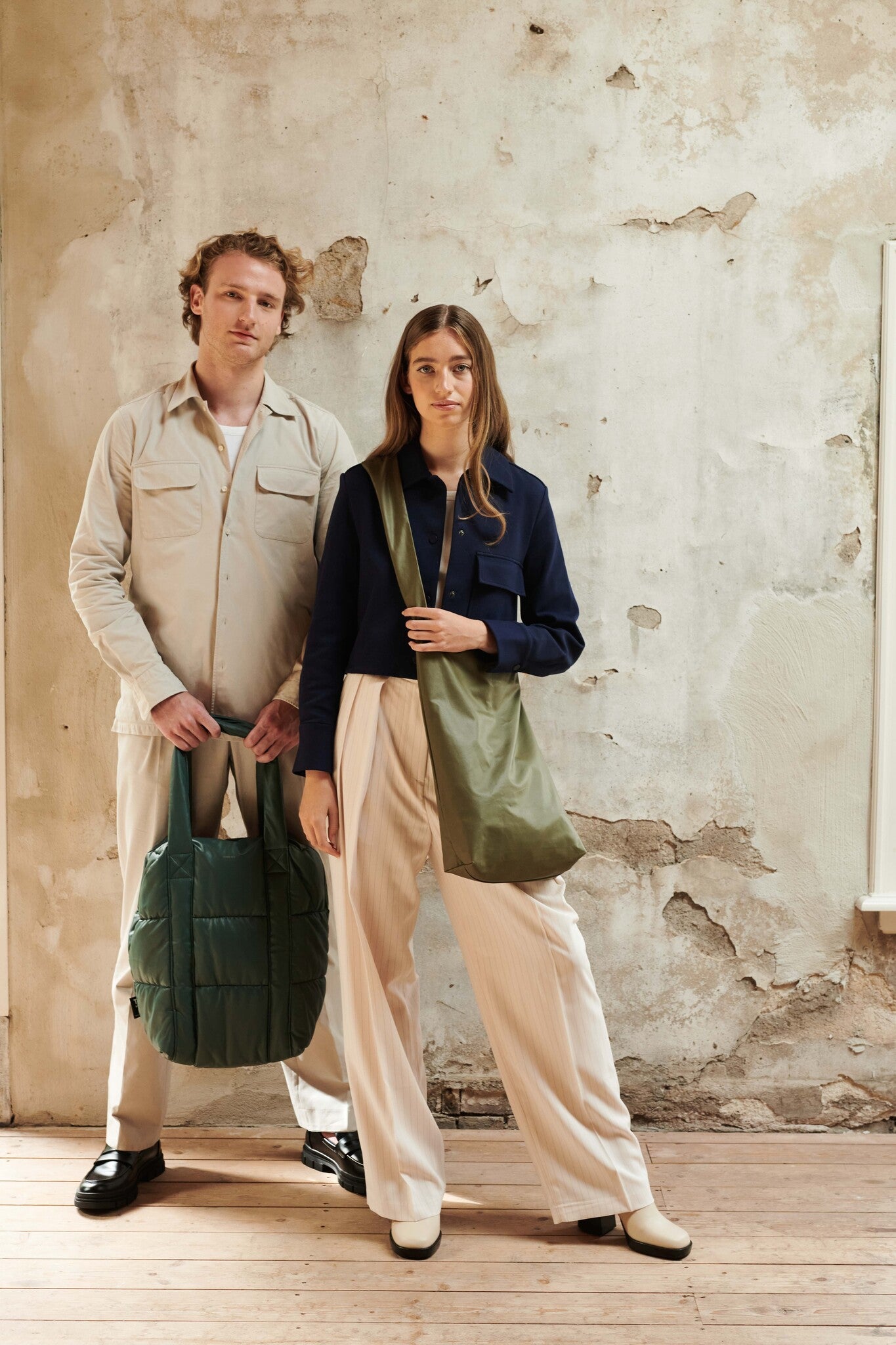 Clode Puffy Shoulder Bag - Jungle Green