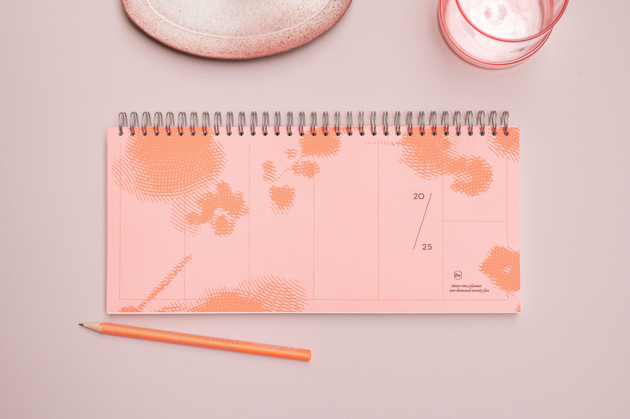 Weekplanner 2025 - Orange Rose