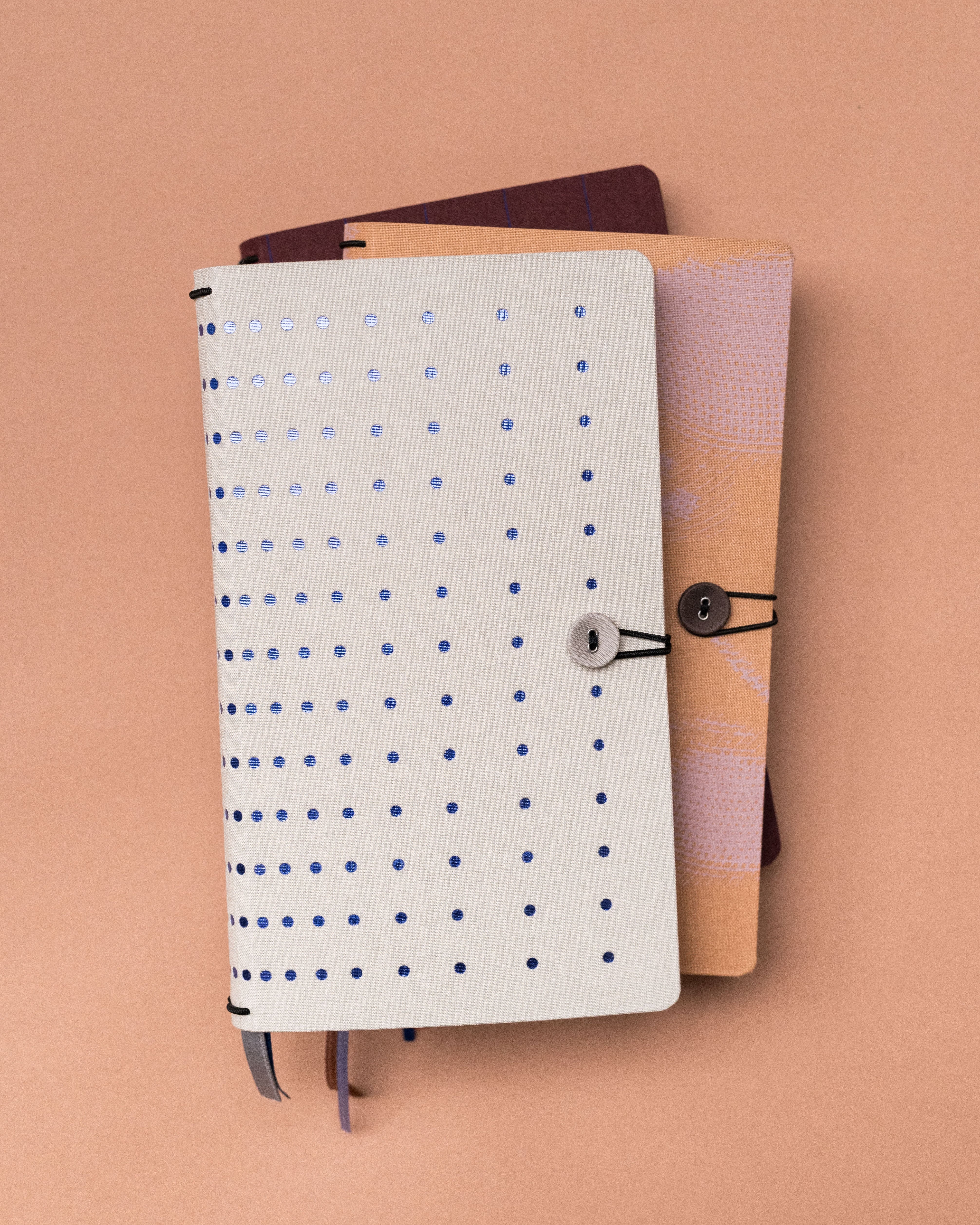 Notebook with button - Forever blue