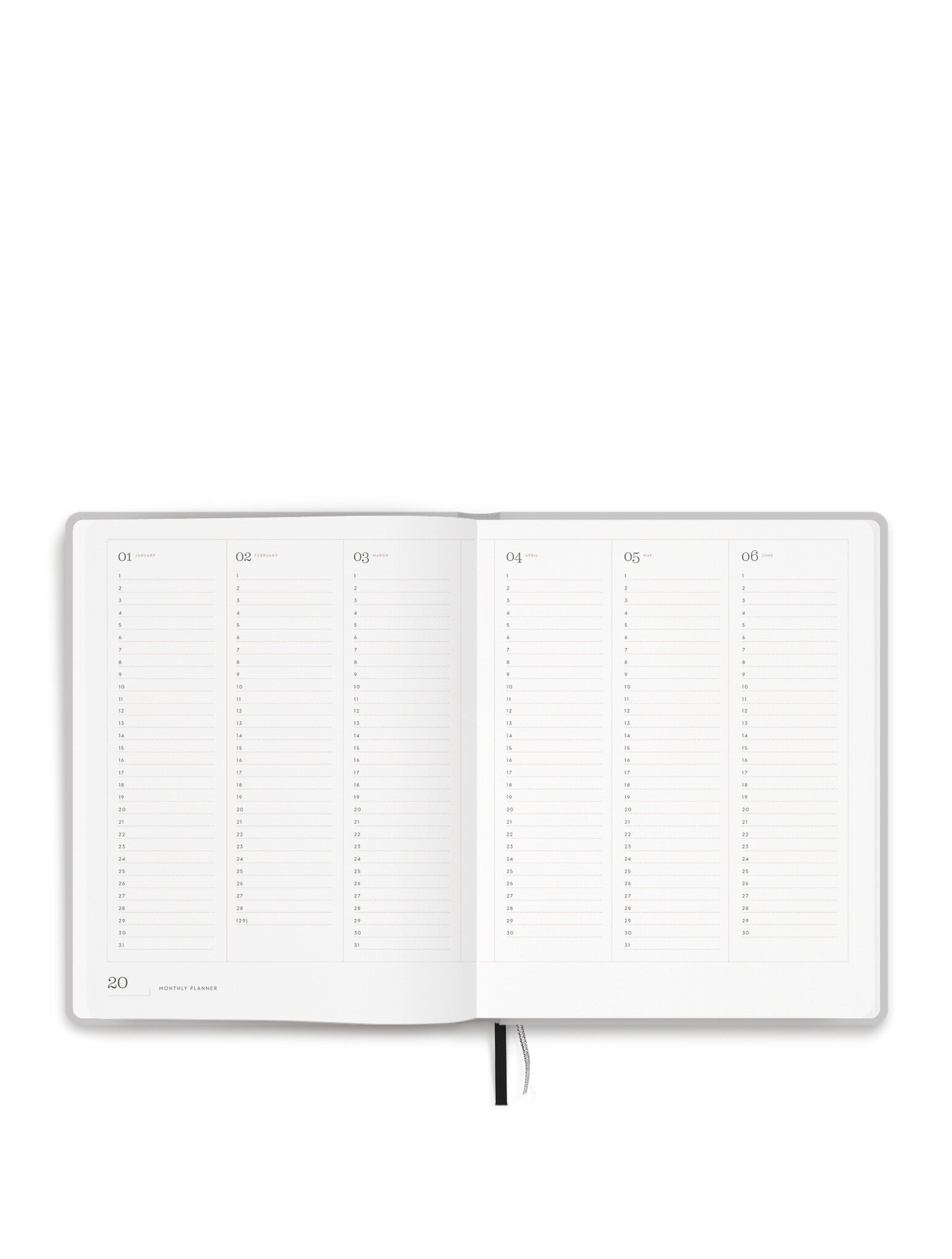 Dateless planner A5+ - Sky Grey - FSC Mix Credit